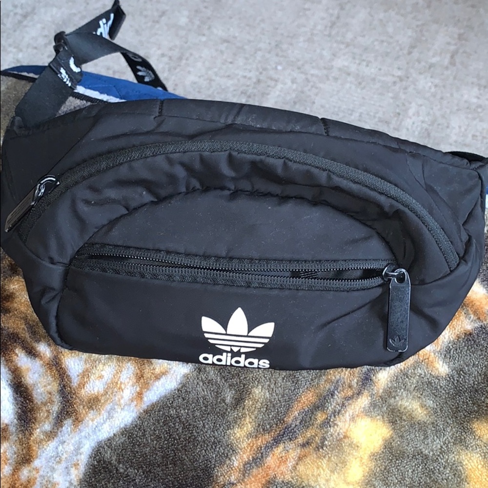 Adidas black and white Fanny pack
